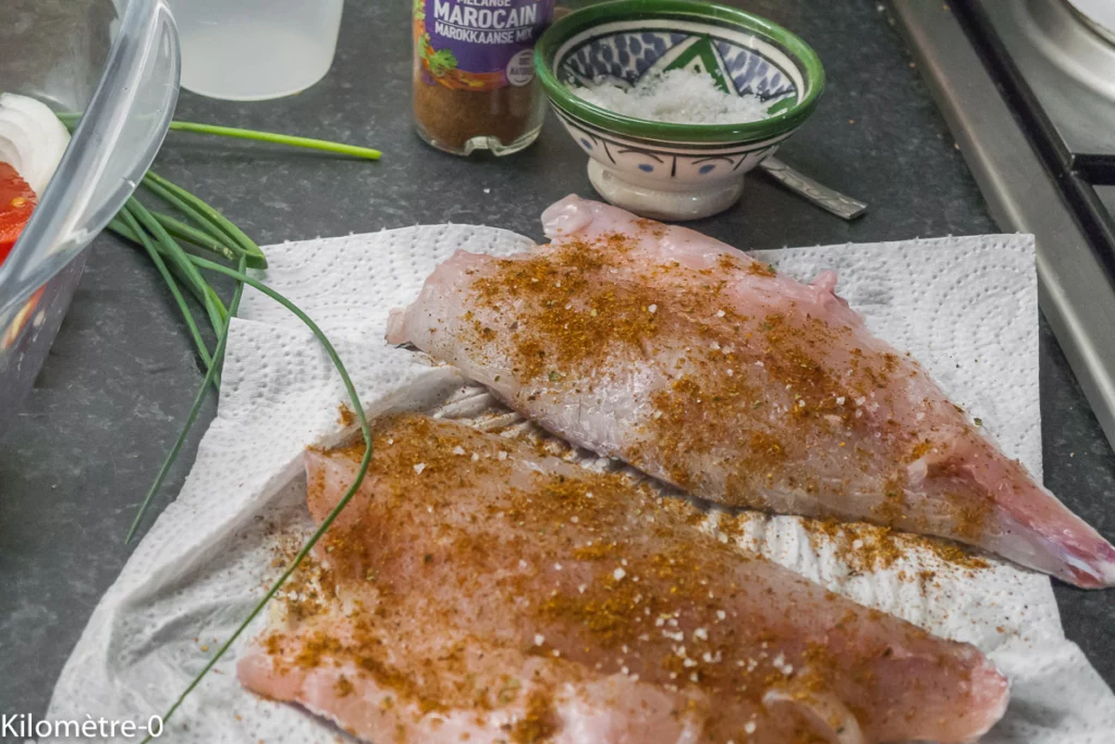 Daurade aux épices marocaines - Étape 4