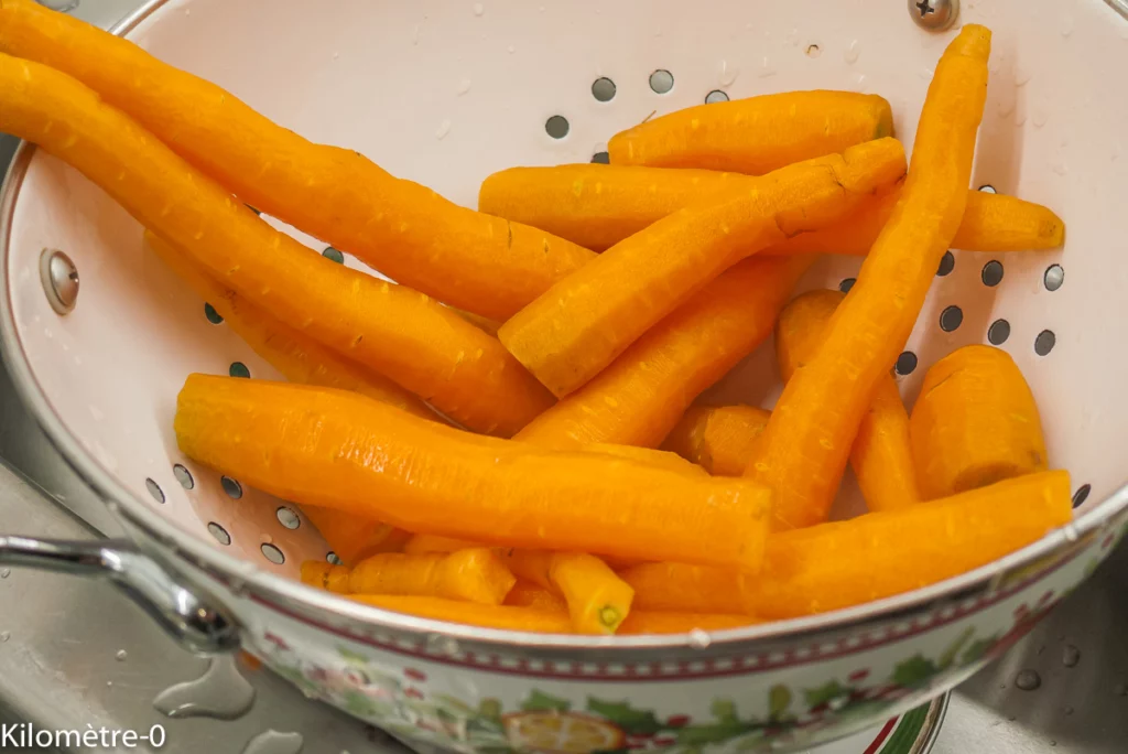 Daurade poêlée aux carottes - Étape 1