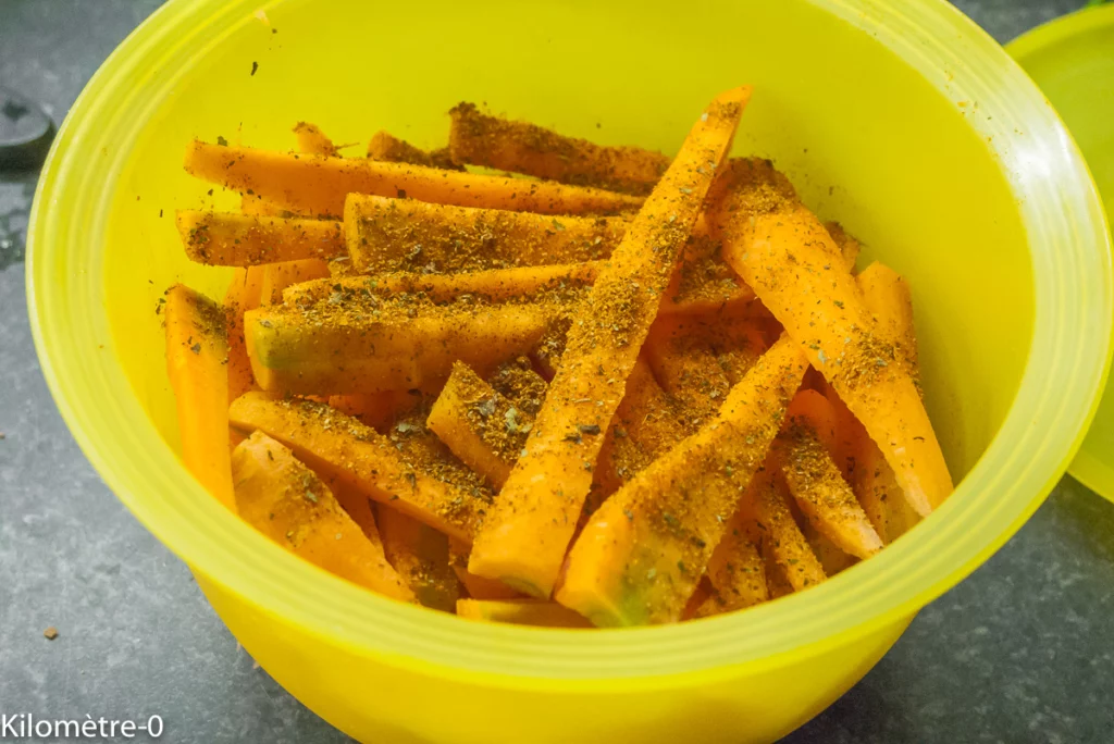 Lieu jaune aux frites de carottes - Étape 2