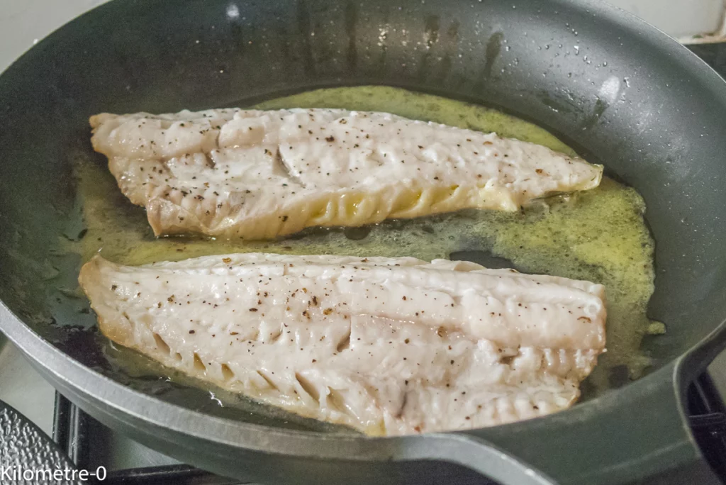 Lieu jaune aux frites de carottes - Étape 5