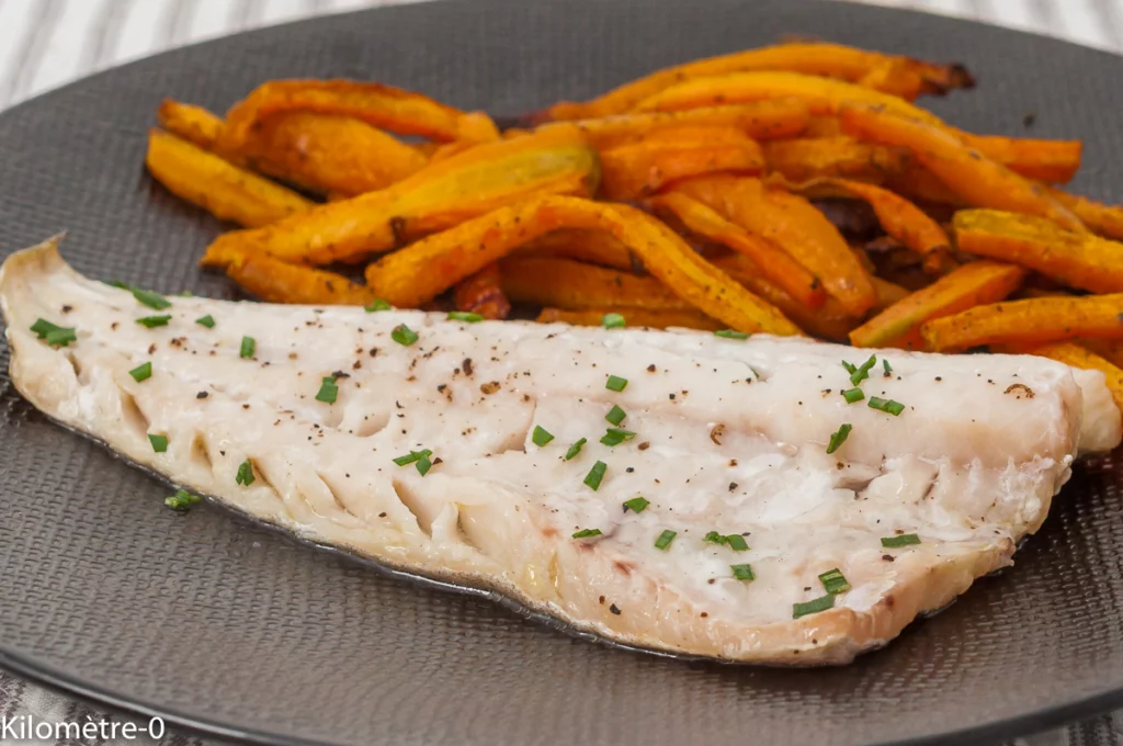 Lieu jaune aux frites de carottes - Étape 7