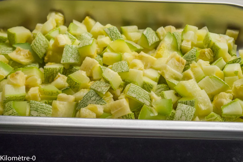 Tarte petits pois, courgettes et fêta - Étape 2