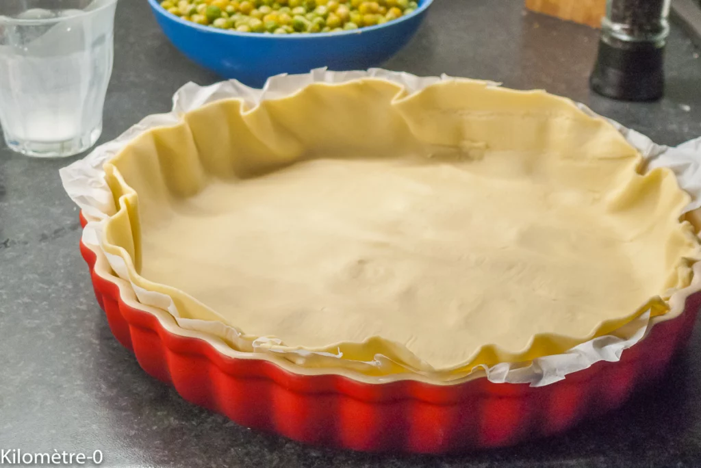 Tarte petits pois, courgettes et fêta - Étape 3