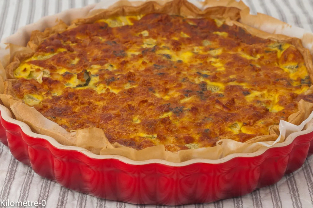 Tarte petits pois, courgettes et fêta - Étape 8