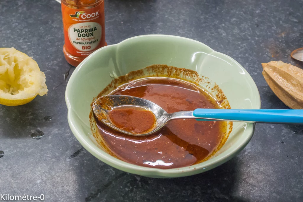 Poulet mariné au paprika - Étape 2