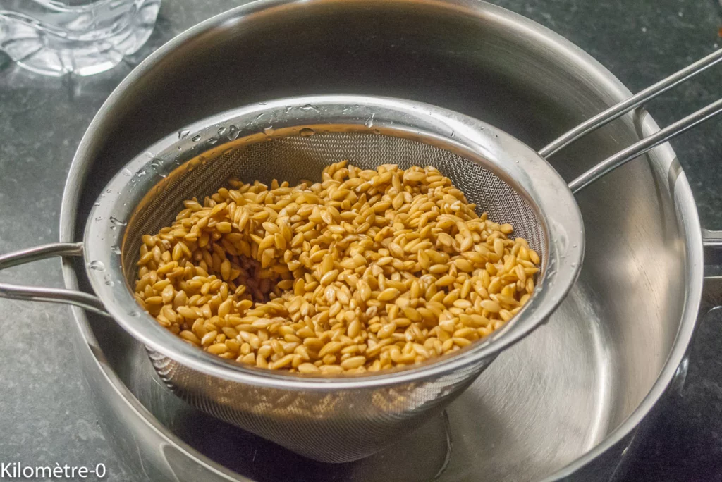 Petit épeautre aux radis glacés - Étape 2