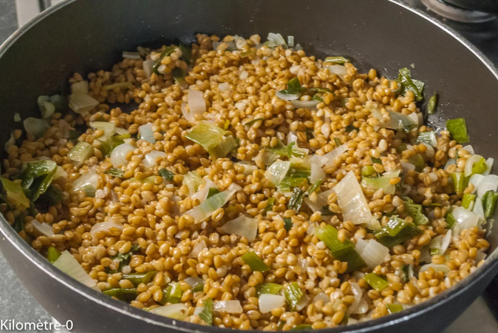 Petit épeautre aux radis glacés - Étape 10