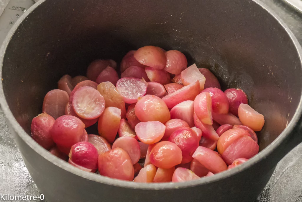 Petit épeautre aux radis glacés - Étape 12