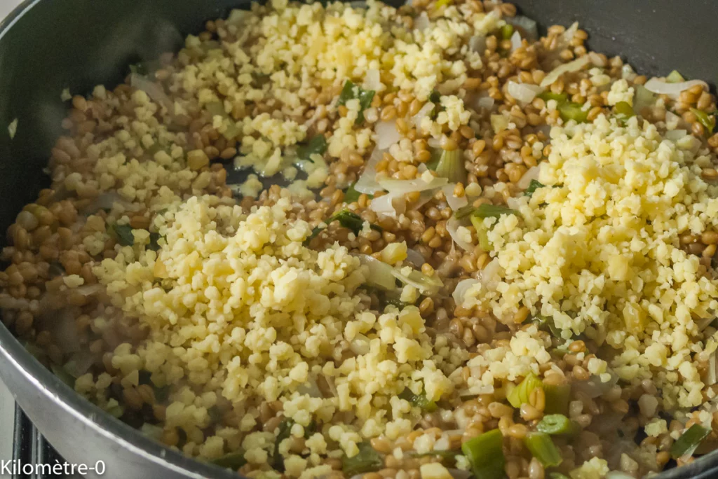 Petit épeautre aux radis glacés - Étape 13