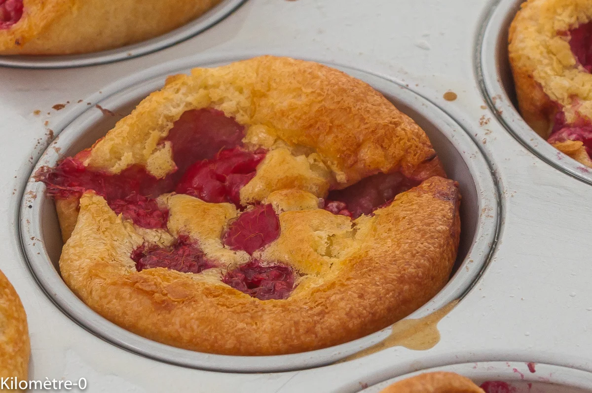 Photo de recette de, popovers, framboises, fruits rouges, crêpes, crêpes soufflées, Etats Unis, cuisine américaine, chandeleur, bio, facile, Kilomètre-0, blog de cuisine réalisée à partir de produits de saison et issus de circuits courts