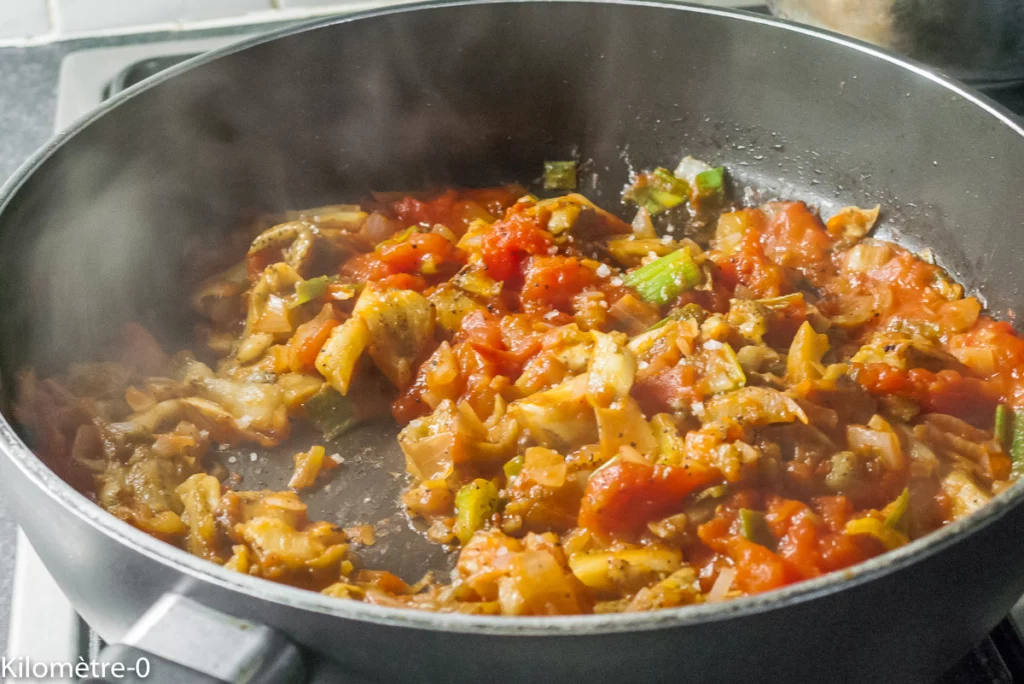 Aubergines farcies aux œufs - Étape 6