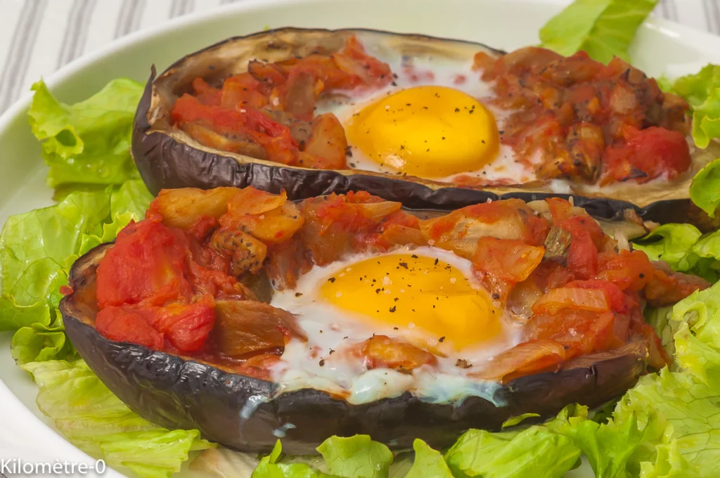 Aubergines farcies aux œufs - Étape 10