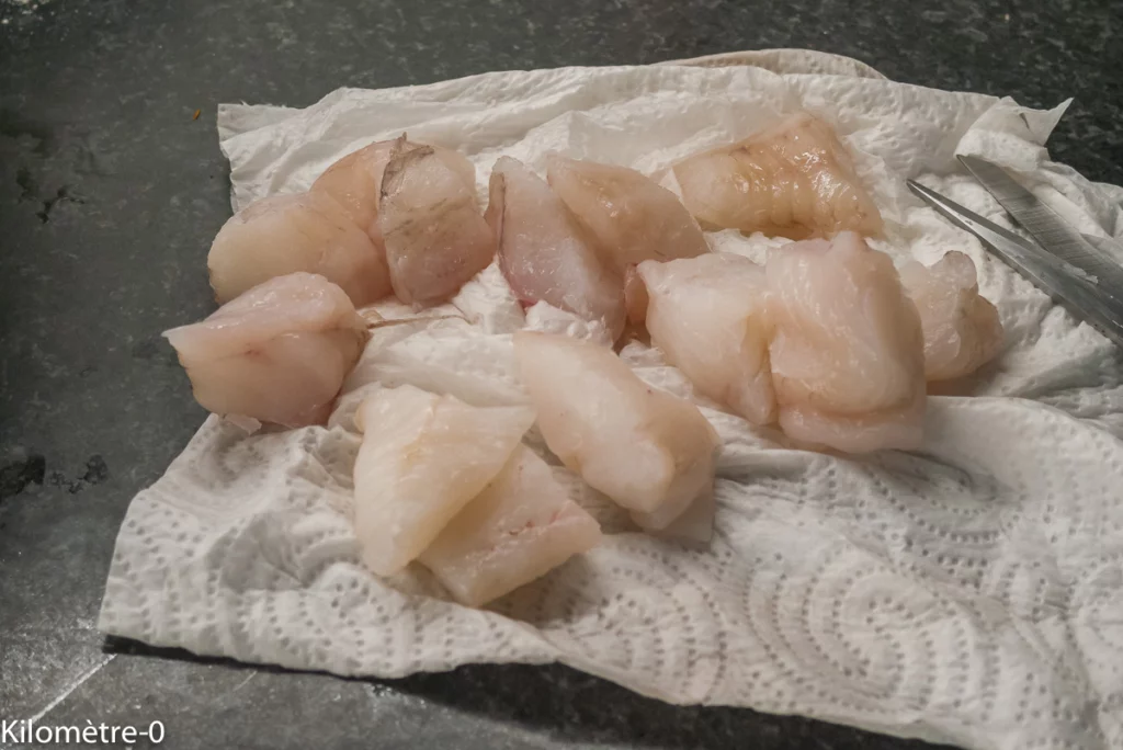 Terrine de lotte au comté et à la tomate - Étape 1