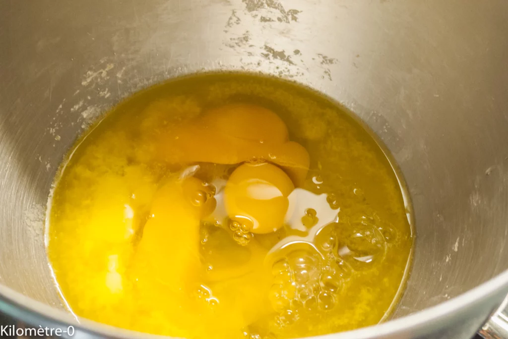 Gâteau renversé à la rhubarbe - Étape 3