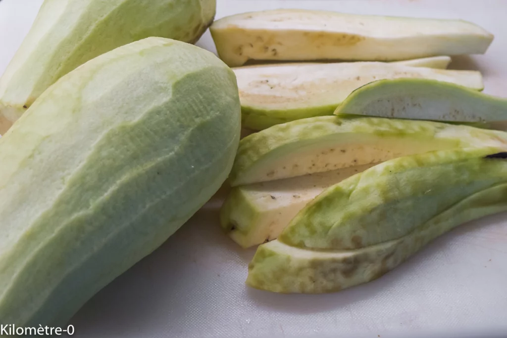 Gâteau du sud aux aubergines - Étape 1