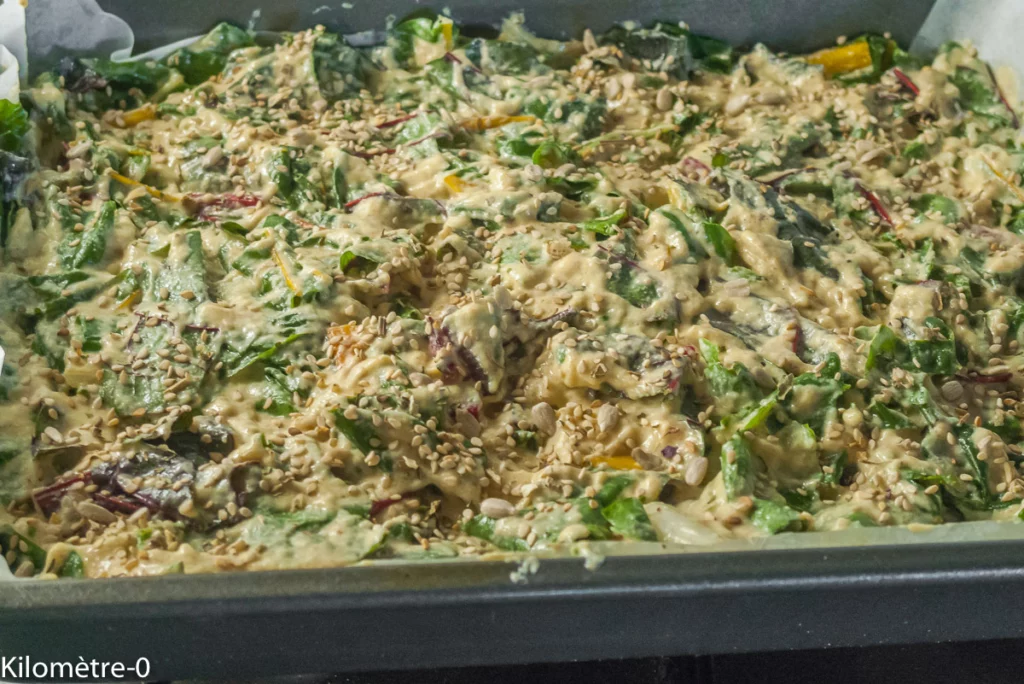 Carrés de cake aux blettes et fromage - Étape 7