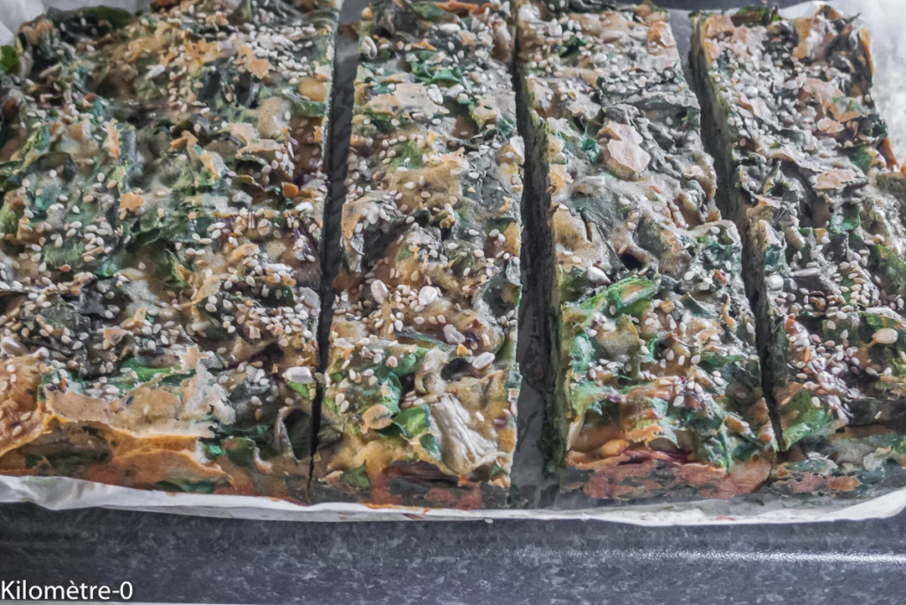 Carrés de cake aux blettes et fromage - Étape 8