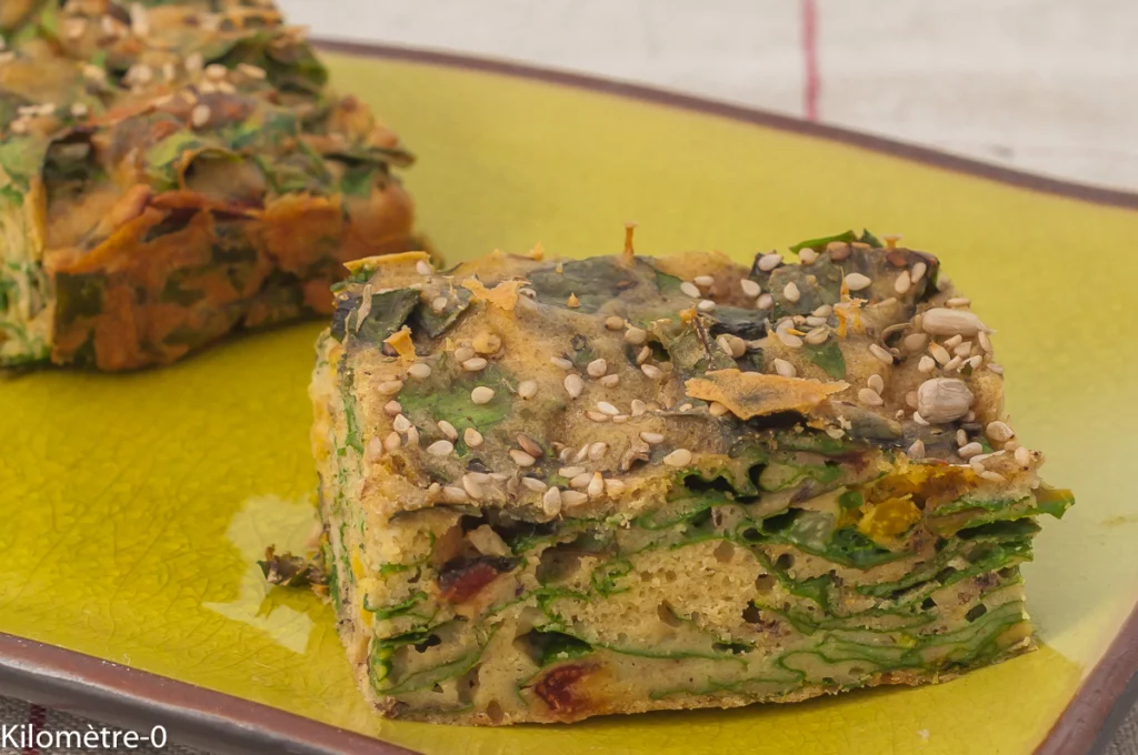 Carrés de cake aux blettes et fromage - Étape 9