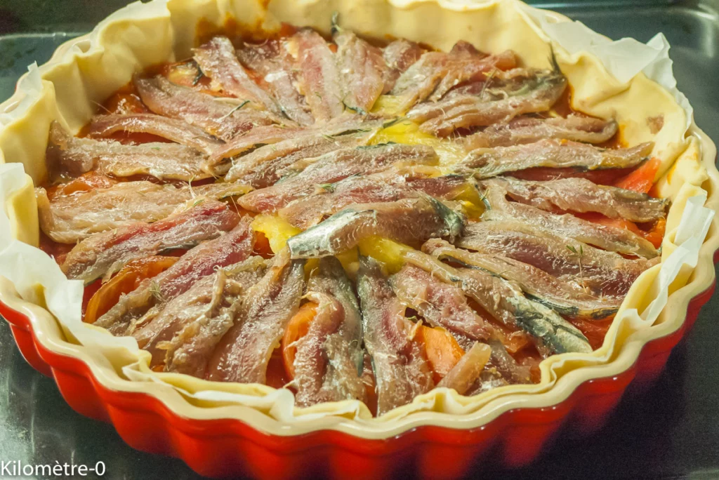 Tarte aux tomates et sardines - Étape 3