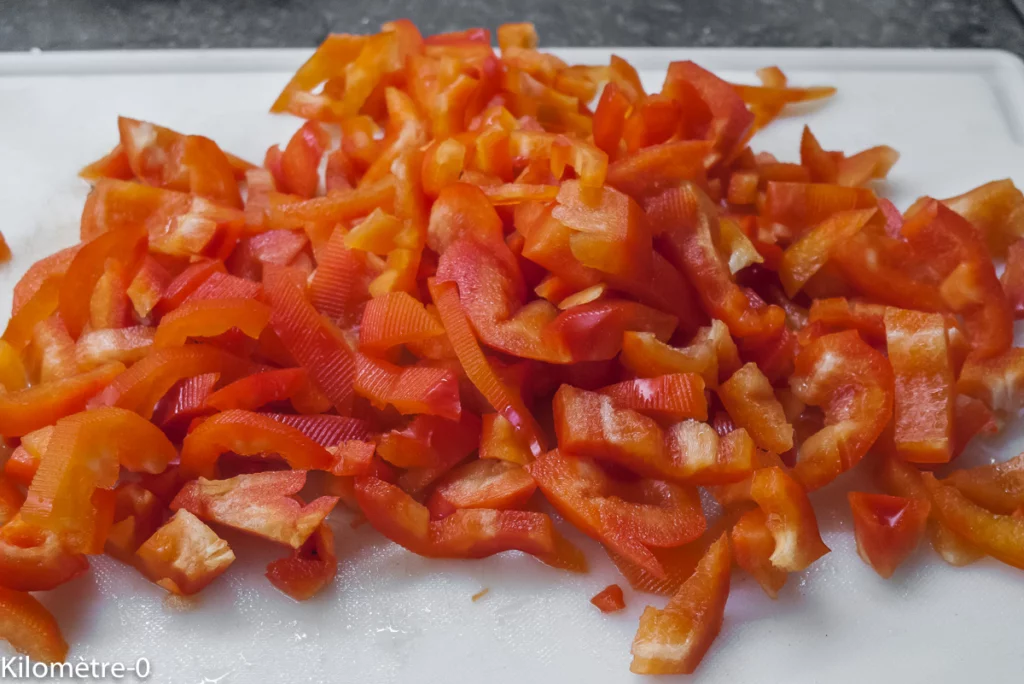 Oeufs aux poivrons (plat libanais) - Étape 2