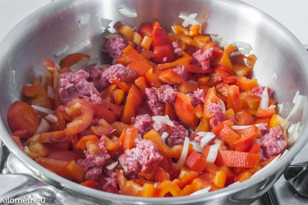 Oeufs aux poivrons (plat libanais) - Étape 4