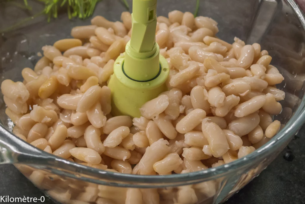 Burger végétarien aux haricots blancs - Étape 1