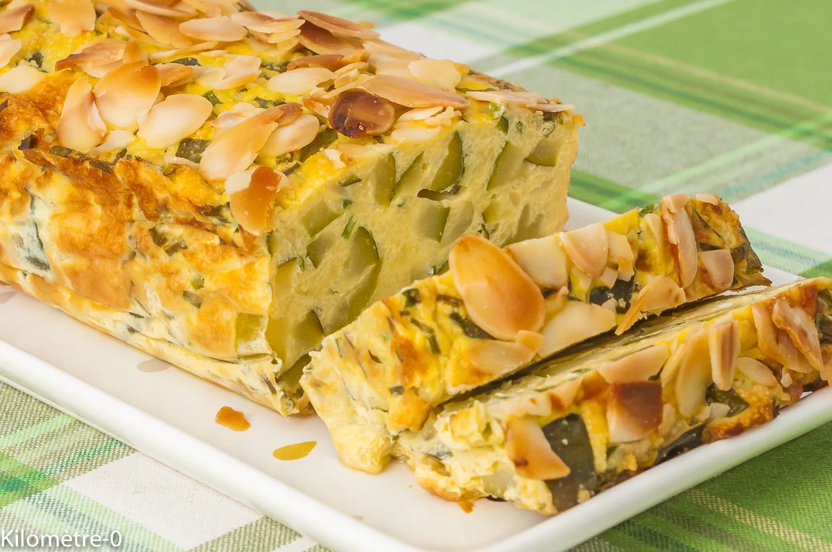 Photo de recette de terrine, courgette, pain, facile, végé, végétarien, légumes d'été, été, légumes, bio, Kilomètre-0, blog de cuisine réalisée à partir de produits de saison et issus de circuits courts