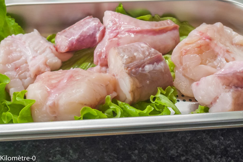Terrine de lotte au merlu et tomates confites - Étape 1