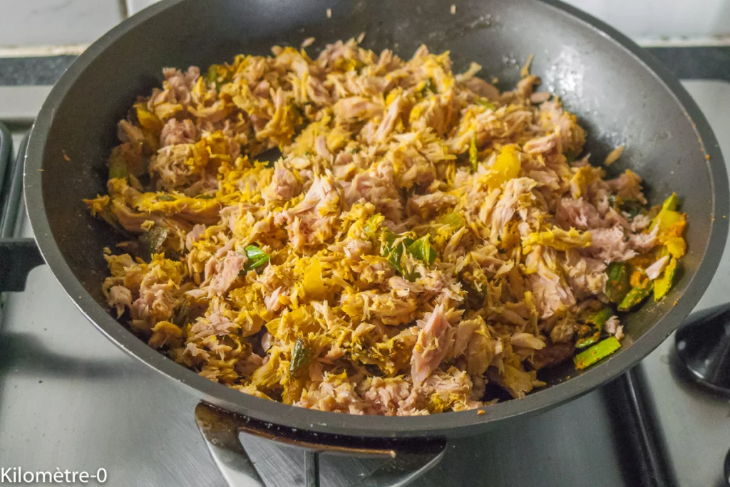 Tajine tunisien thon fromage - Étape 6