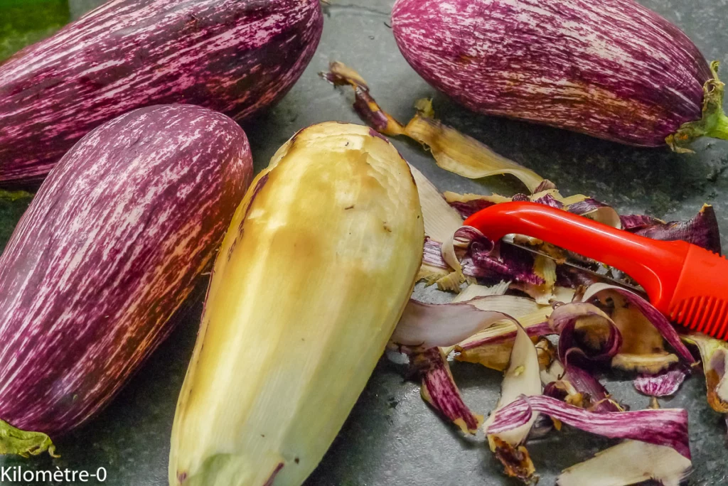 Hamburger d&rsquo;aubergines aux herbes - Étape 1