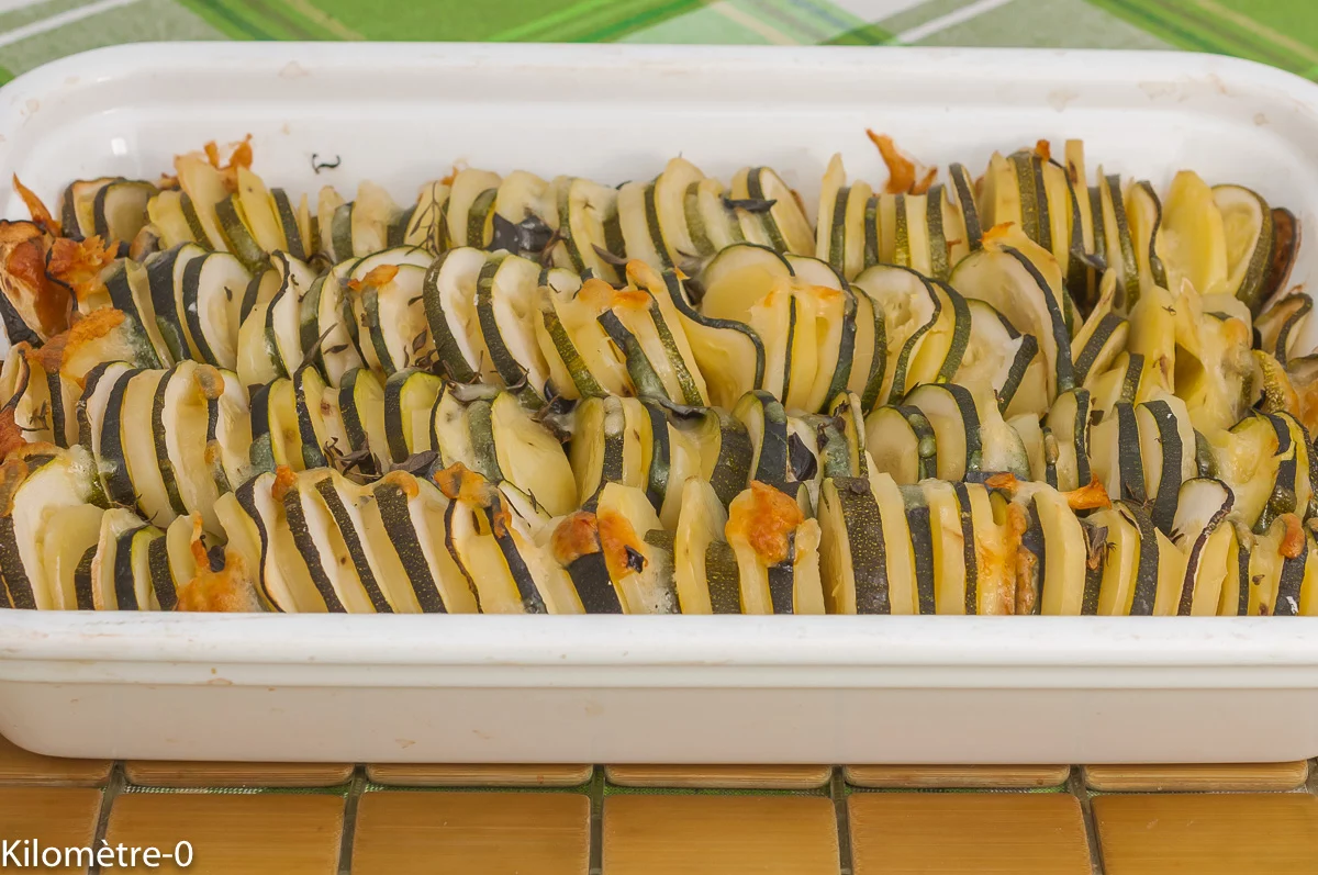 Photo de recette de tian, courgettes, pommes de terre, légumes, été, automne, facile, bio, Kilomètre-0, blog de cuisine réalisée à partir de produits de saison et issus de circuits courts