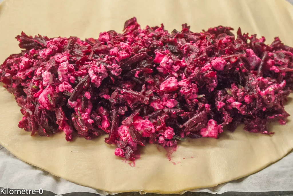 Chausson de betterave et fêta - Étape 5