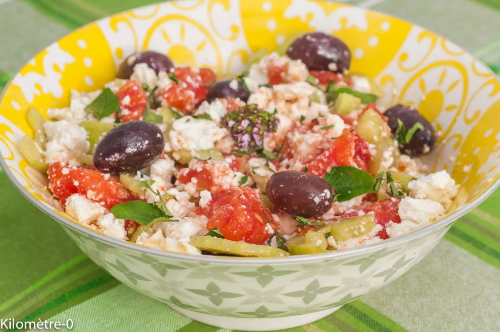 Salade grecque facile - Étape 2