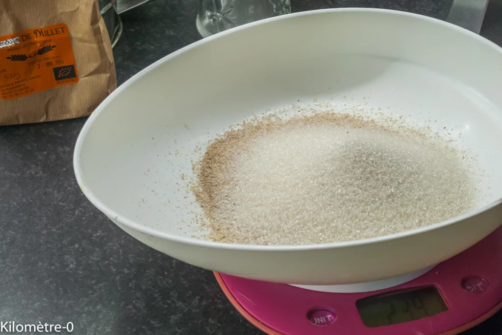 Semoule de millet aux mûres - Étape 2