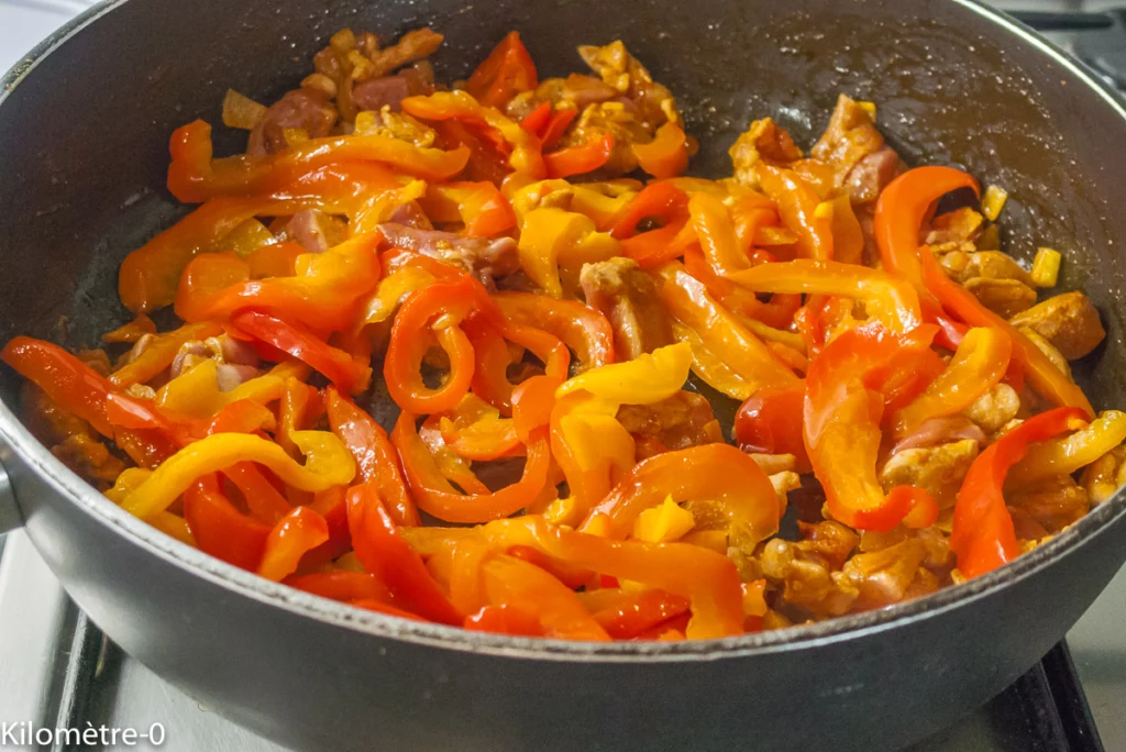 Poulet aux poivrons - Étape 6