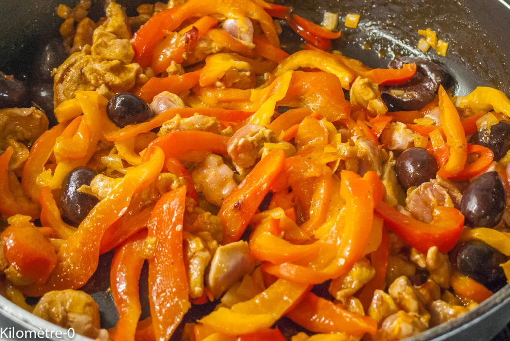 Poulet aux poivrons - Étape 7