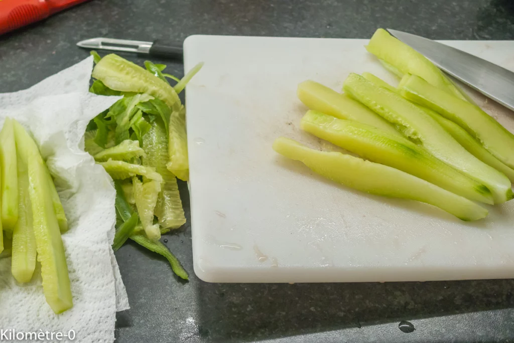 Salade grecque pastèque, concombre, fêta - Étape 4