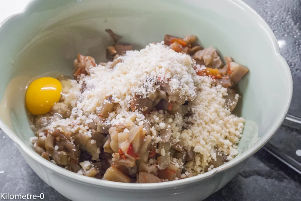 Hamburger d&rsquo;aubergines aux herbes - Étape 7