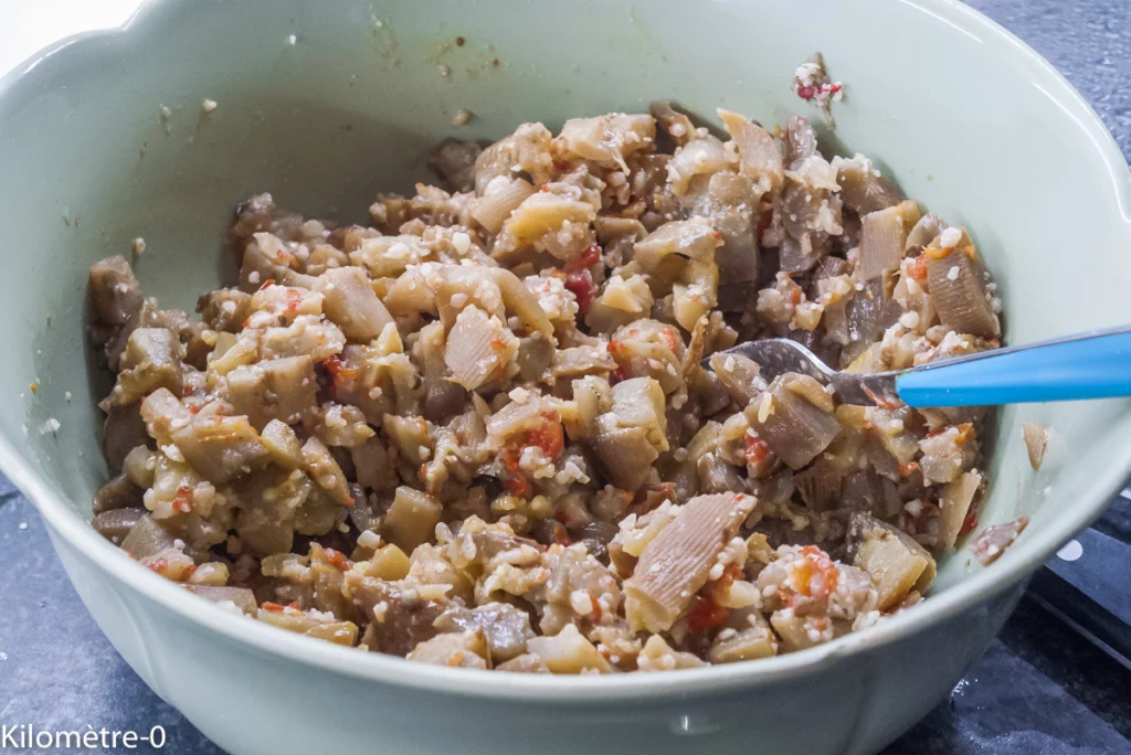 Hamburger d&rsquo;aubergines aux herbes - Étape 8