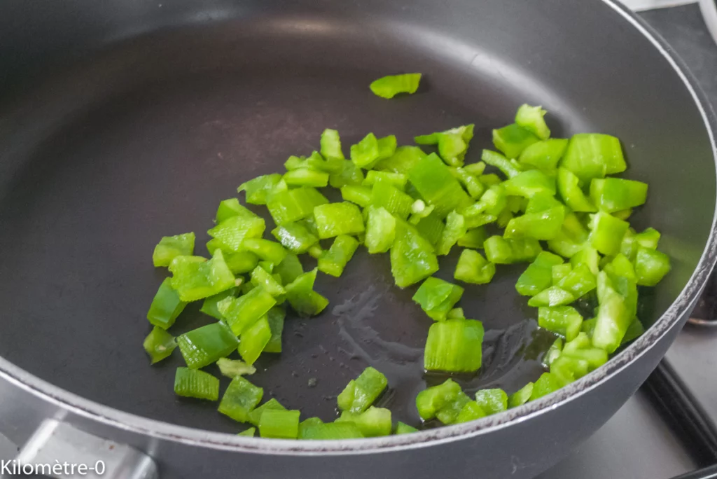 Moules aux poivrons, tomates et chorizo - Étape 2