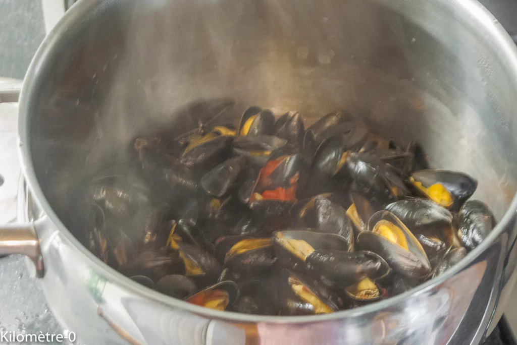 Moules aux poivrons, tomates et chorizo - Étape 8
