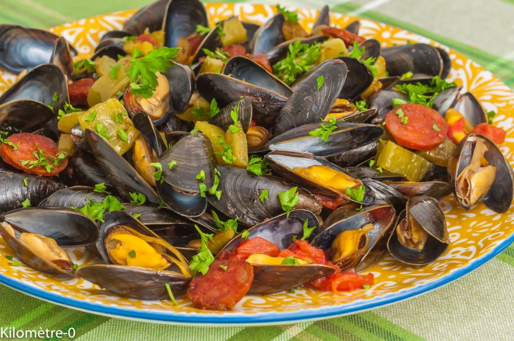 Moules aux poivrons, tomates et chorizo - Étape 9