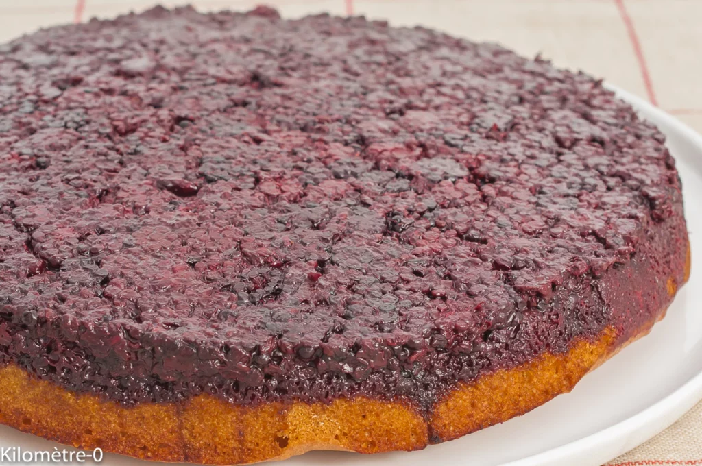 Gâteau renversé aux mûres facile - Étape 12