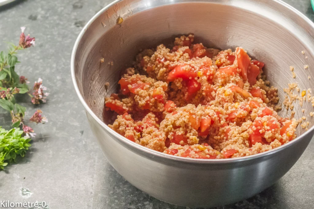 Taboulé sans cuisson aux crevettes - Étape 4
