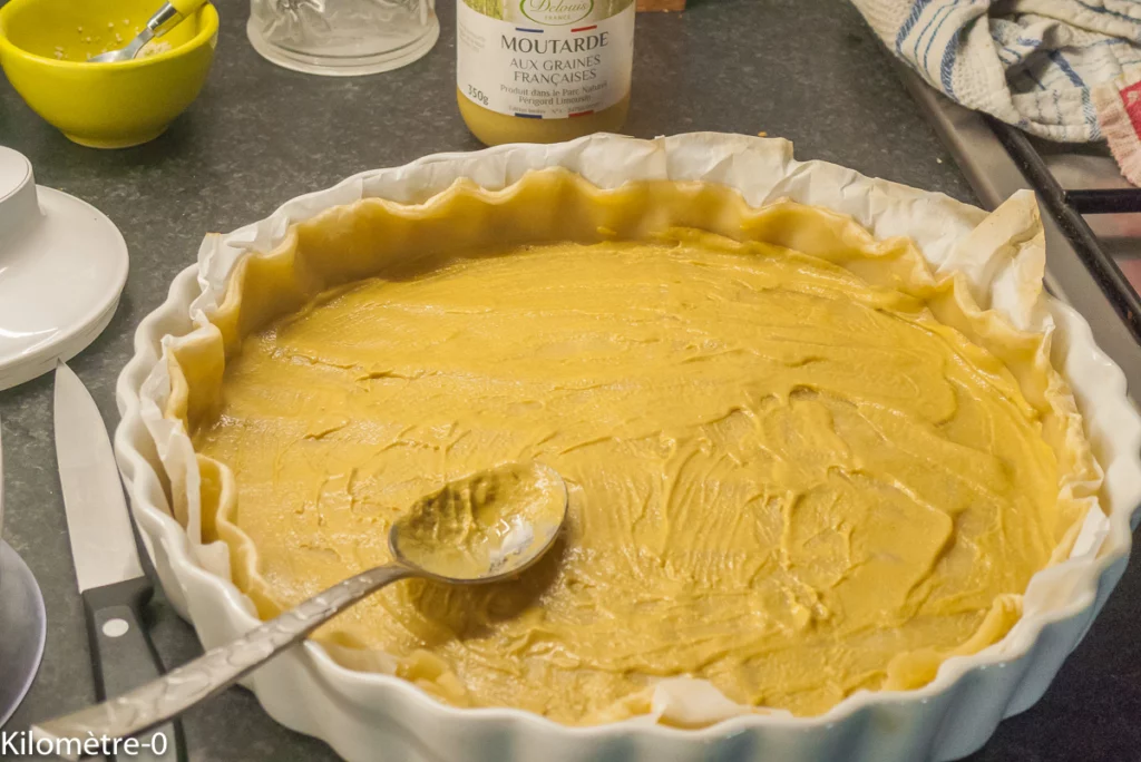 Tarte aux tomates, moutarde et comté - Étape 3