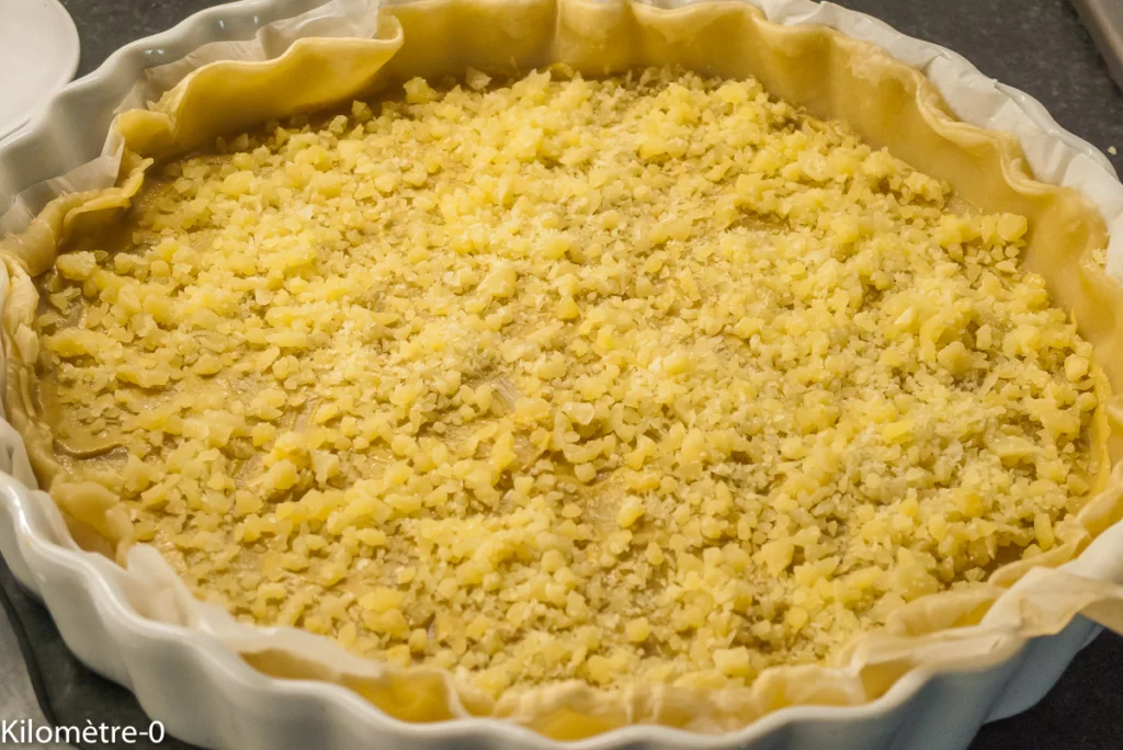 Tarte aux tomates, moutarde et comté - Étape 4