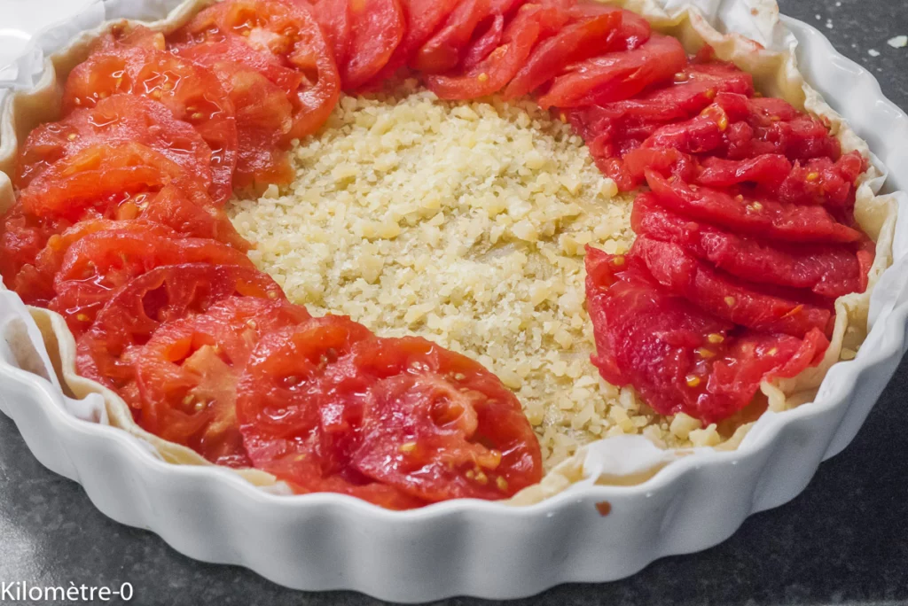 Tarte aux tomates, moutarde et comté - Étape 5