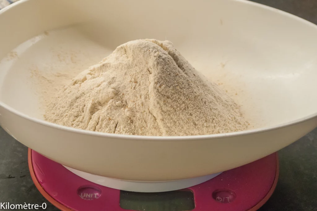 Gâteau du matin mûres, amandes, litchi - Étape 4