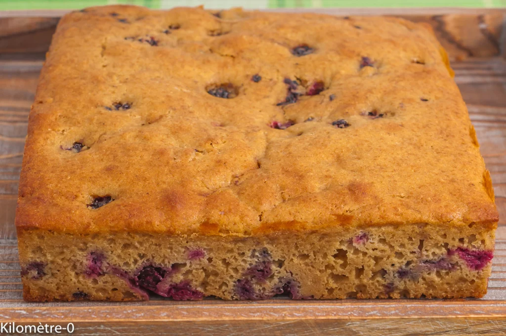 Gâteau du matin mûres, amandes, litchi - Étape 11