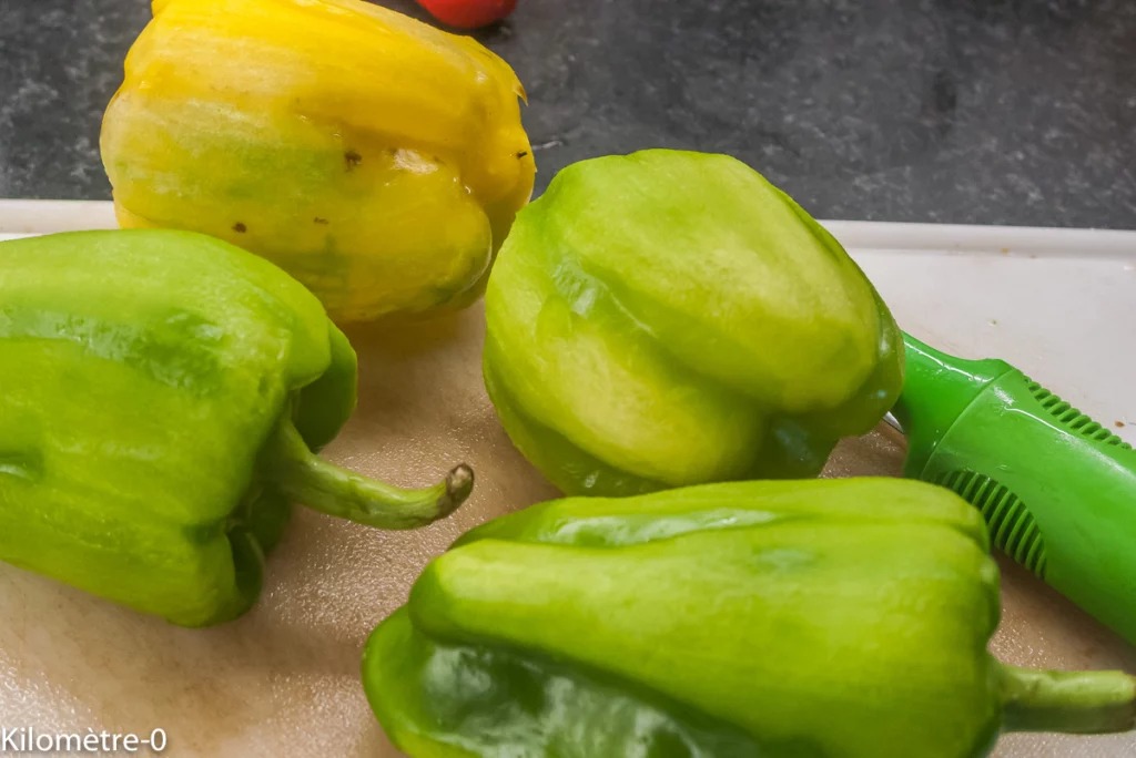 Pâtes aux poivrons et chorizo - Étape 1